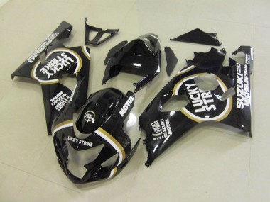 Preto Branco Lucky Strike Motul Carenagem Moto GSXR 750 K4 2004-2005