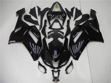 Preto Brilhante Kits Carenagem Moto ZX6R 2007-2008