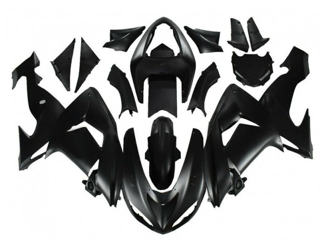 Preto Fosco Abs Kits Completos Carenagem Moto ZX10R 2006-2007 Preto Fosco Abs Kits Completos Carenagem Moto ZX10R 2006-2007