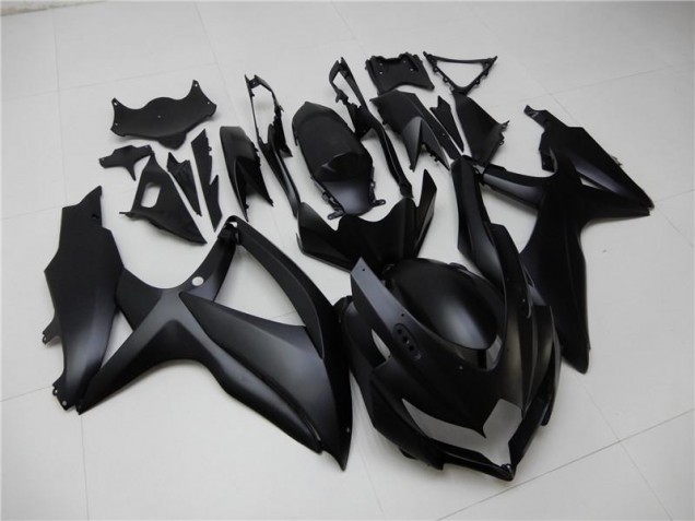 Preto Fosco Carenagem Moto GSXR 600 / 750 K8 2008-2010 Preto Fosco Carenagem Moto GSXR 600 / 750 K8 2008-2010