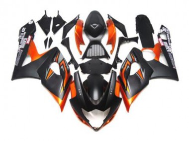 Preto Laranja Carenagem Moto GSXR 1000 K7 2007-2008