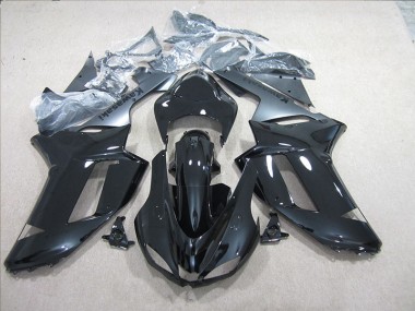 Preto Prata Carenagem Moto ZX6R 2007-2008