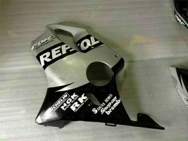 Preto Prata Repsol Carenagem Moto CBR 600 F4i 2001-2003
