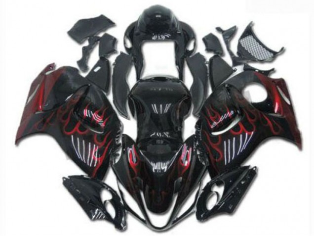Preto Vermelho Abs Kits Carenagem Moto GSXR 1300 Hayabusa 2008-2019