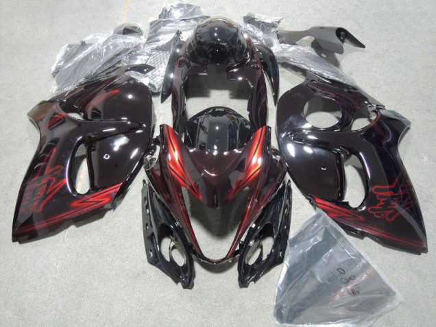 Preto Vermelho Kits Carenagem Moto GSXR 1300 Hayabusa 2008-2019 Preto Vermelho Kits Carenagem Moto GSXR 1300 Hayabusa 2008-2019