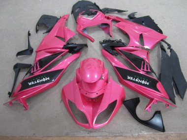 Rosa Preto Monster Carenagem Moto ZX6R 2009-2012