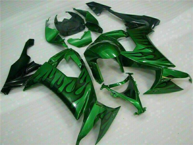 Verde Chama Carenagem Moto ZX10R 2008-2010 Verde Chama Carenagem Moto ZX10R 2008-2010