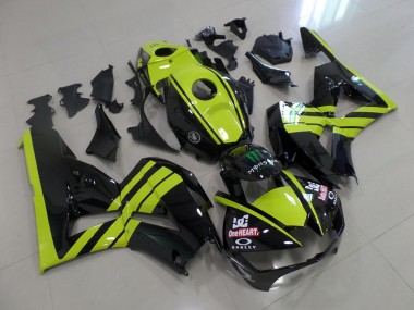 Verde Preto Carenagem Moto CBR 600RR 2013-2021