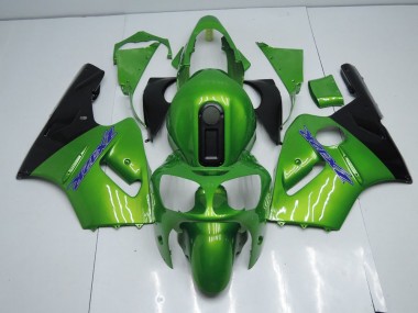Verde & Preto Carenagem Moto ZX12R 2000-2001