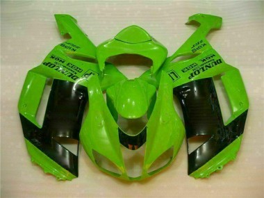 Verde Preto Dunlop Carenagem Moto ZX6R 2007-2008