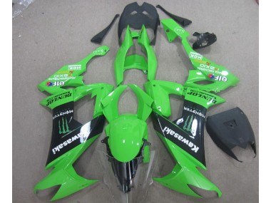Verde Preto Monster Carenagem Moto ZX10R 2008-2010