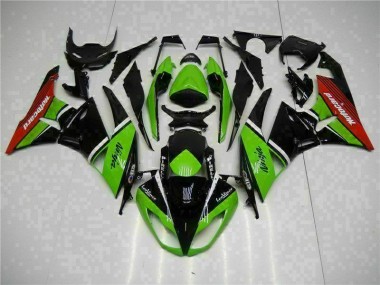 Verde Preto Vermelho Carenagem Moto ZX6R 2009-2012