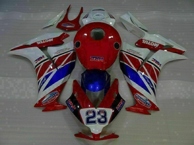 Vermelho Branco Azul 23 Carenagem Moto CBR 1000RR 2012-2016 Vermelho Branco Azul 23 Carenagem Moto CBR 1000RR 2012-2016
