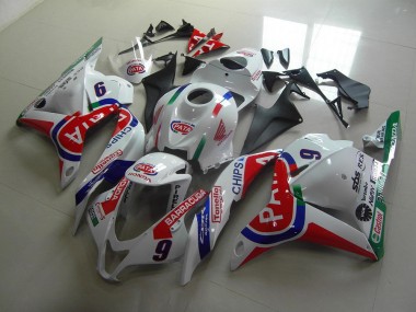 Vermelho Branco Pata Carenagem Moto CBR 600RR 2009-2012
