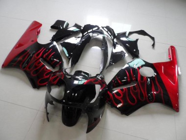 Vermelho Chama Carenagem Moto ZX12R 2000-2001