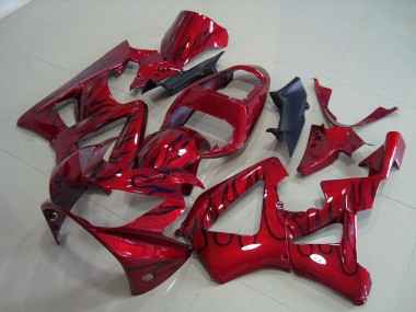 Vermelho Preto Chama Carenagem Moto CBR 900RR 929 2000-2001