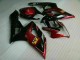Vermelho Preto Kit Carenagem Moto GSXR 1000 K5 2005-2006