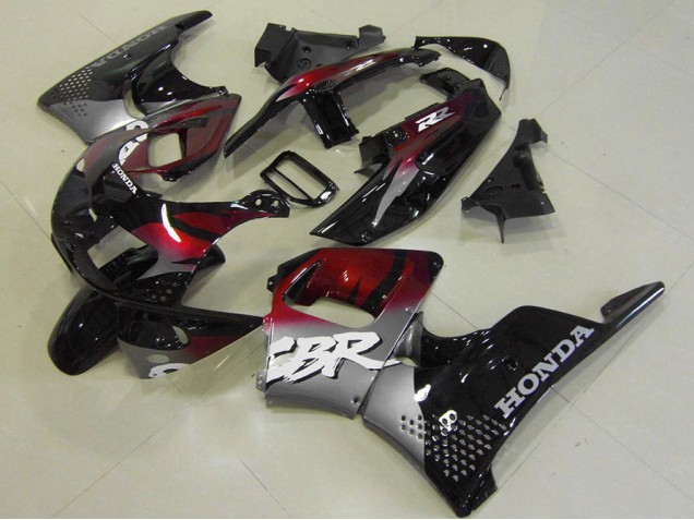 Vermelho Preto Prata Carenagem Moto CBR 900RR 893 1996-1997 Vermelho Preto Prata Carenagem Moto CBR 900RR 893 1996-1997