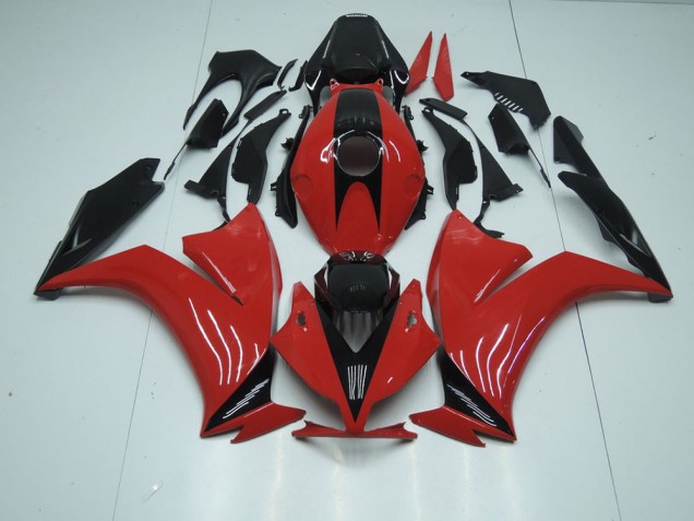 Vermelho Preto & Sem Decalques Carenagem Moto CBR 1000RR 2012-2016